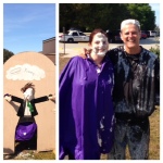 A pie in the face courtesy of Mr. Sealey. 